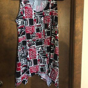 Jostar XL top, non wrinkle, polyester blend